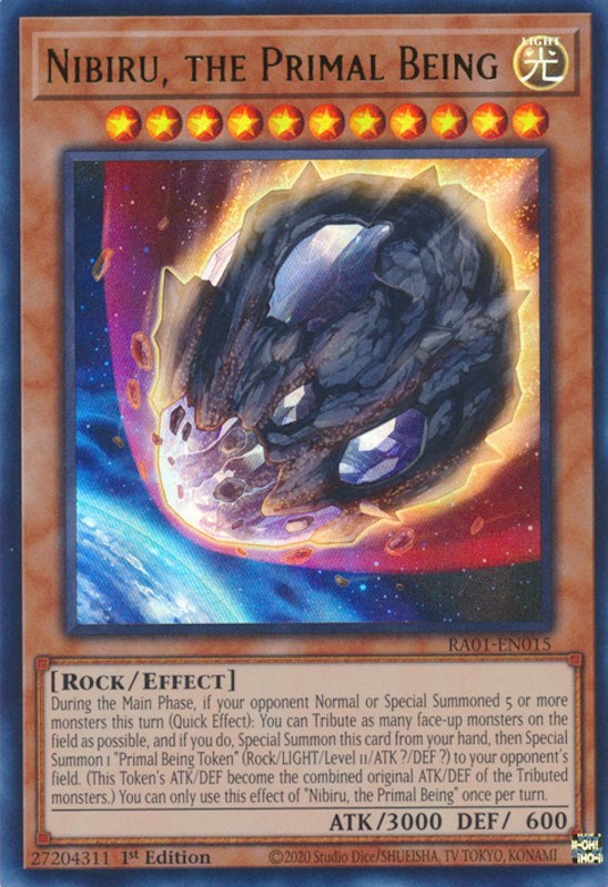 Nibiru, the Primal Being [RA01-EN015] Ultra Rare | Tables and Towers