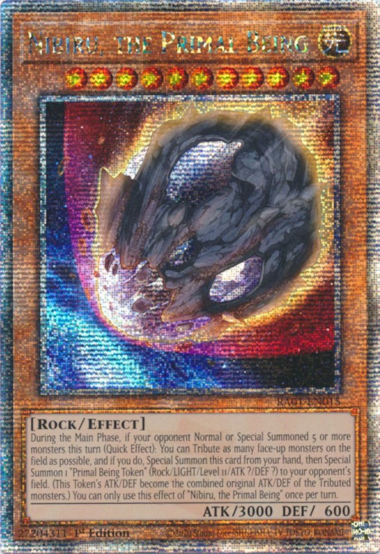 Nibiru, the Primal Being [RA01-EN015] Quarter Century Secret Rare | Tables and Towers