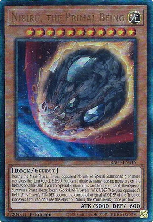 Nibiru, the Primal Being [RA01-EN015] Prismatic Ultimate Rare | Tables and Towers