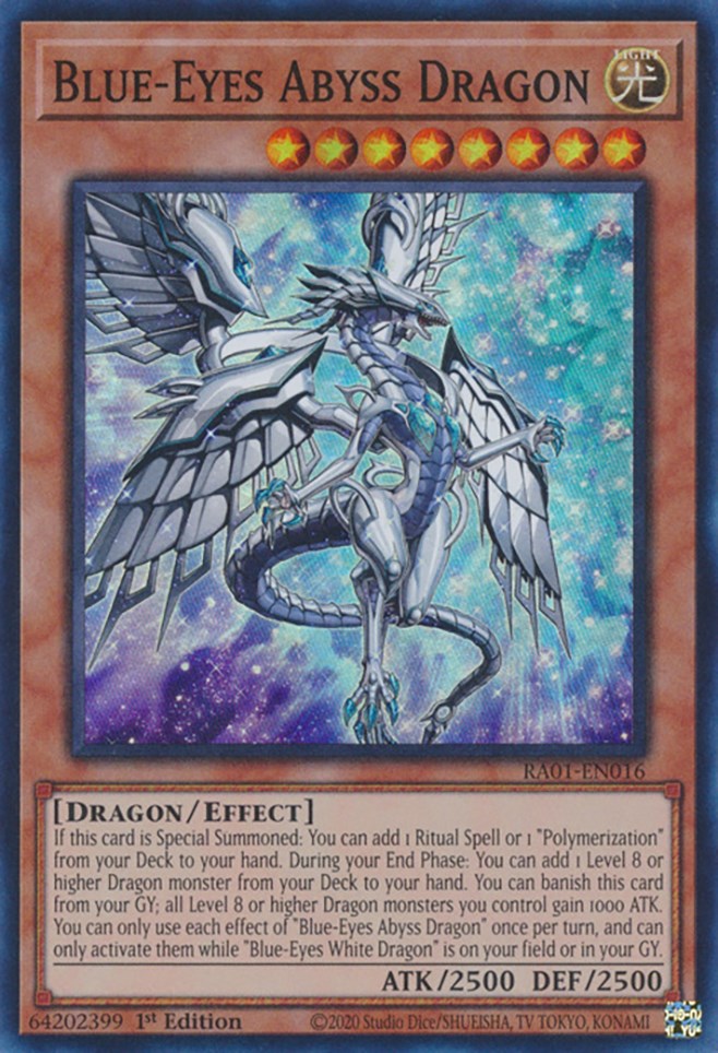 Blue-Eyes Abyss Dragon [RA01-EN016] Super Rare | Tables and Towers