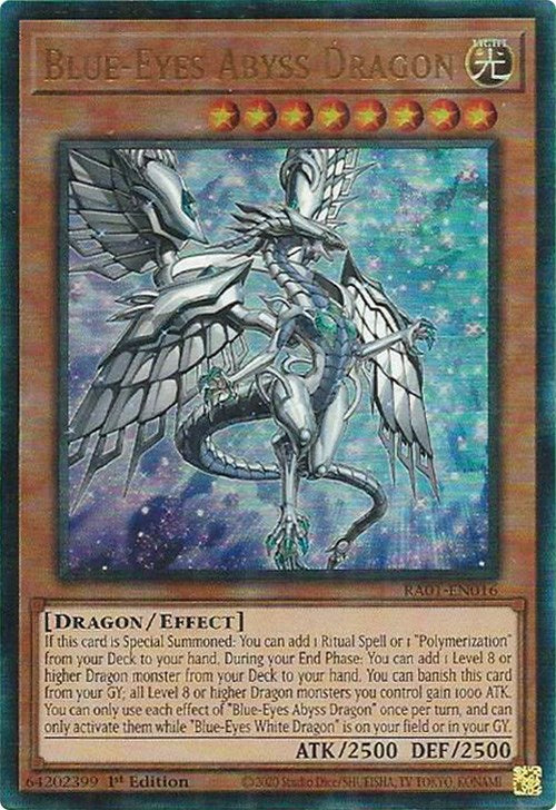 Blue-Eyes Abyss Dragon [RA01-EN016] Prismatic Ultimate Rare | Tables and Towers