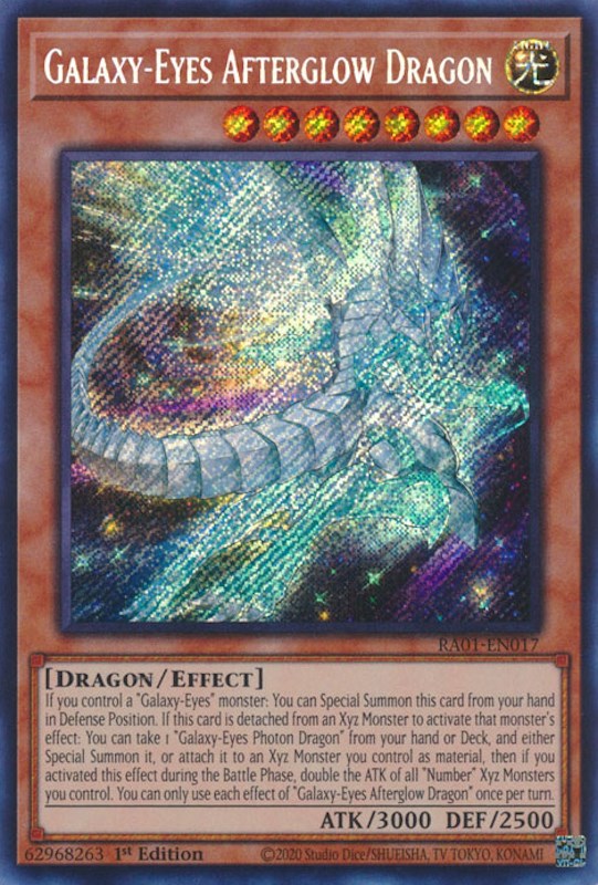 Galaxy-Eyes Afterglow Dragon [RA01-EN017] Secret Rare | Tables and Towers