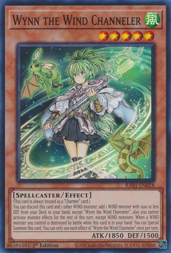 Wynn the Wind Channeler [RA01-EN018] Super Rare | Tables and Towers