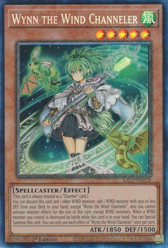 Wynn the Wind Channeler [RA01-EN018] Prismatic Collector's Rare | Tables and Towers