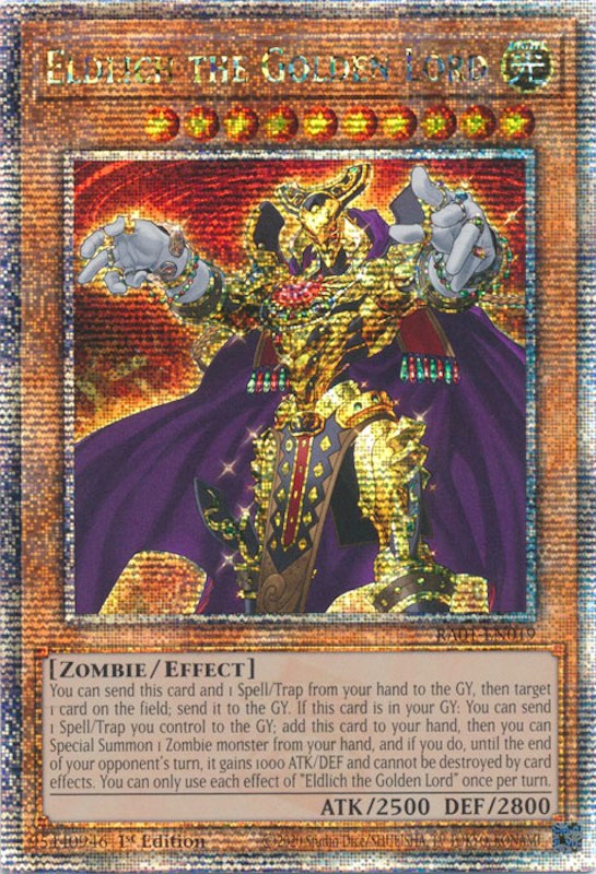 Eldlich the Golden Lord [RA01-EN019] Quarter Century Secret Rare | Tables and Towers