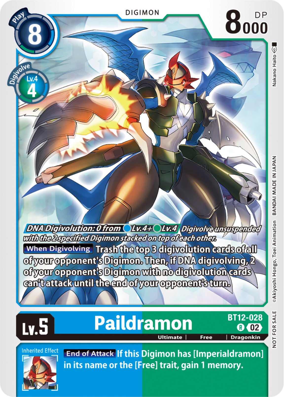 Paildramon [BT12-028] (NYCC 2023 Demo Deck) [Across Time] | Tables and Towers