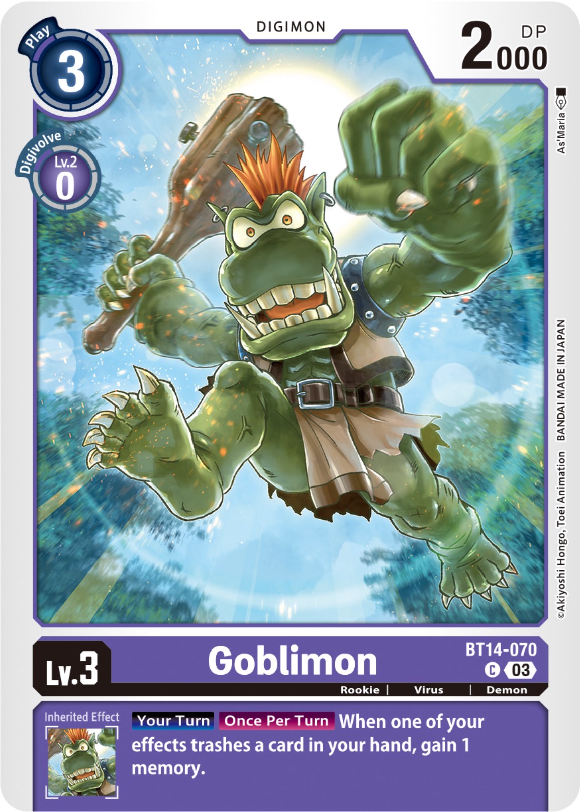 Goblimon [BT14-070] [Blast Ace] | Tables and Towers