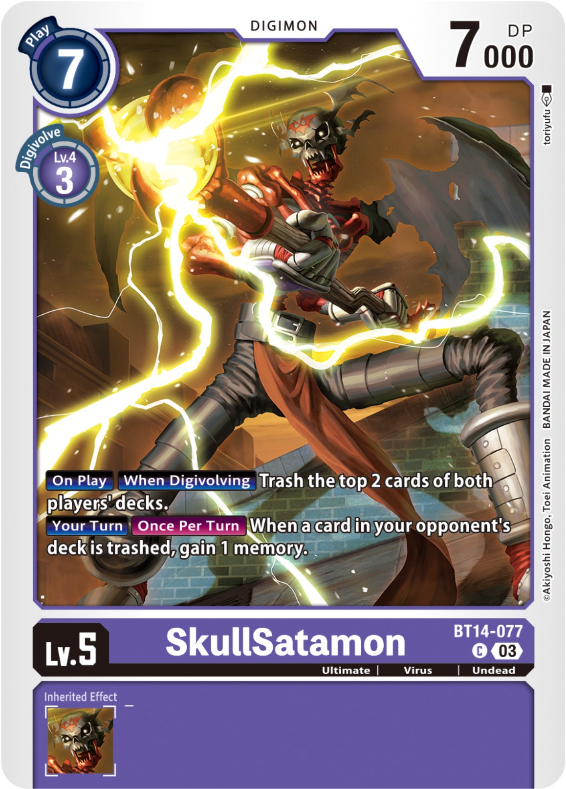 SkullSatamon [BT14-077] [Blast Ace] | Tables and Towers