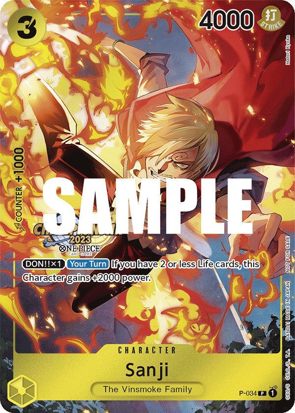 Sanji (CS 2023 Event Pack) [One Piece Promotion Cards] | Tables and Towers