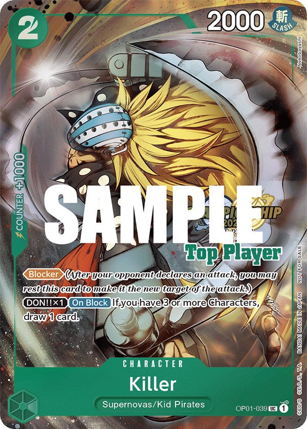 Killer (CS 2023 Top Players Pack) [One Piece Promotion Cards] | Tables and Towers