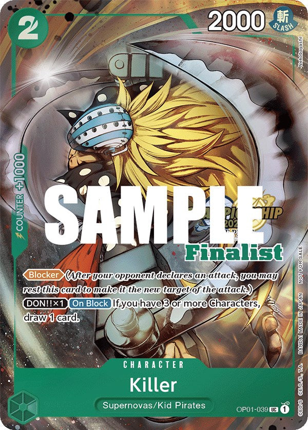 Killer (CS 2023 Top Players Pack) [Finalist] [One Piece Promotion Cards] | Tables and Towers