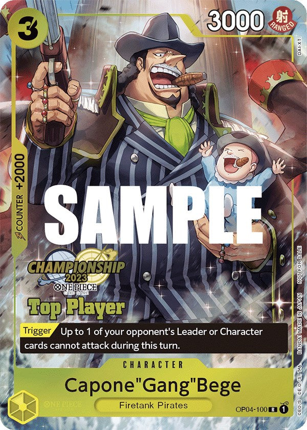 Capone"Gang"Bege (CS 2023 Top Players Pack) [One Piece Promotion Cards] | Tables and Towers