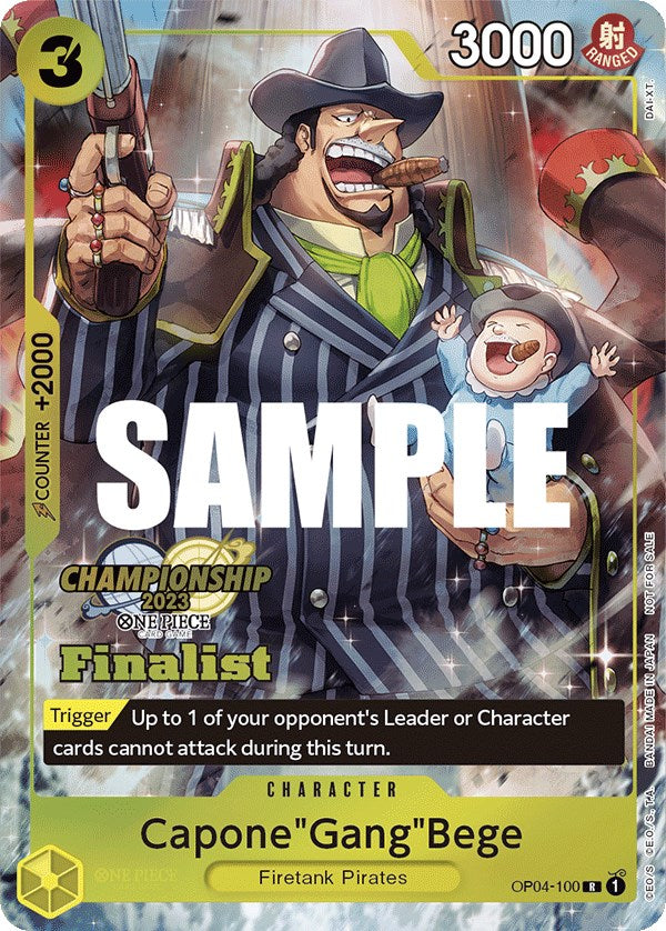 Capone"Gang"Bege (CS 2023 Top Players Pack) [Finalist] [One Piece Promotion Cards] | Tables and Towers