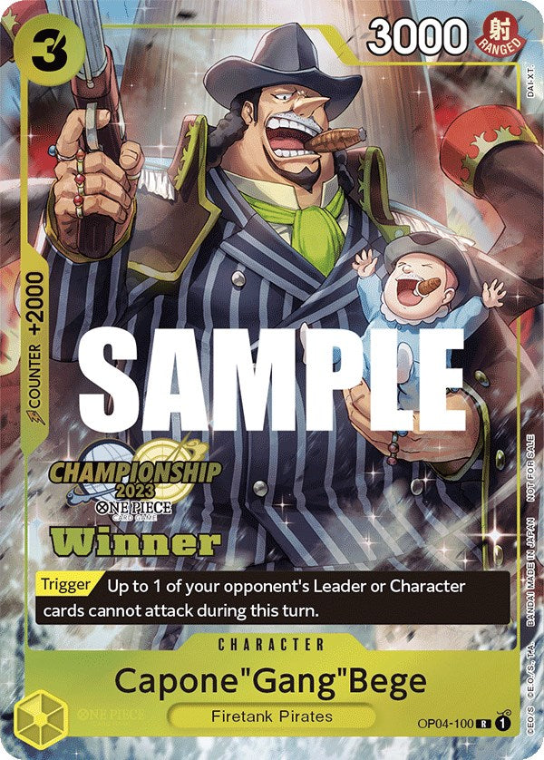 Capone"Gang"Bege (CS 2023 Top Players Pack) [Winner] [One Piece Promotion Cards] | Tables and Towers