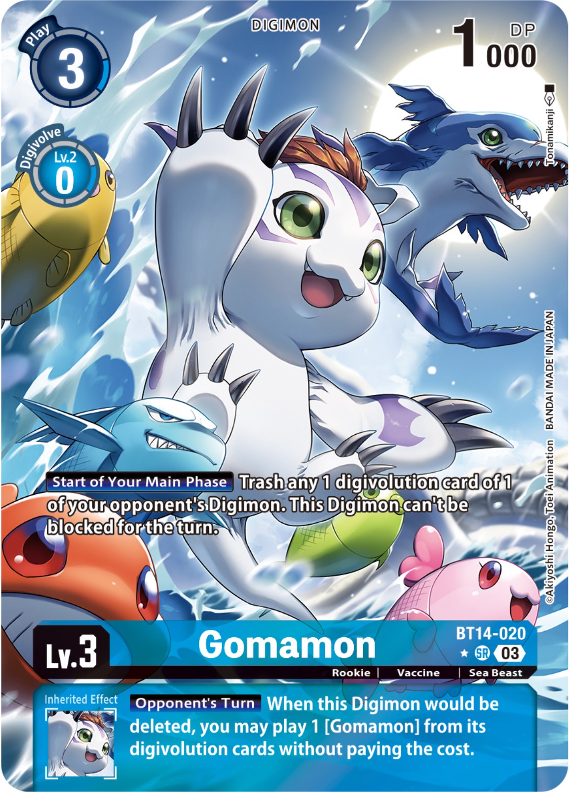 Gomamon [BT14-020] (Alternate Art) [Blast Ace] | Tables and Towers