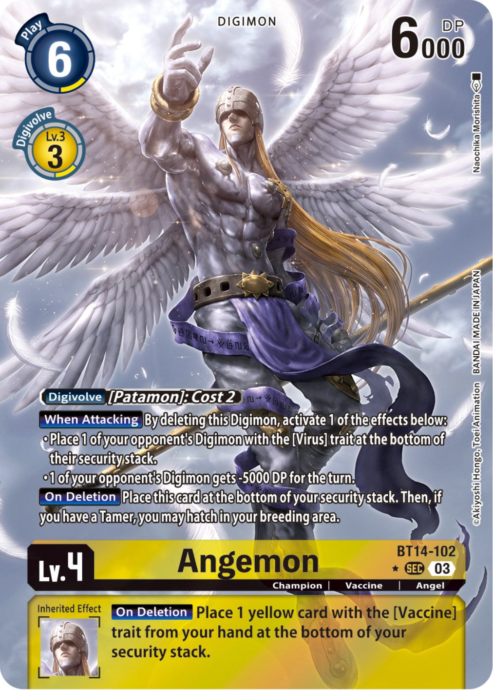 Angemon [BT14-102] (Alternate Art) [Blast Ace] | Tables and Towers