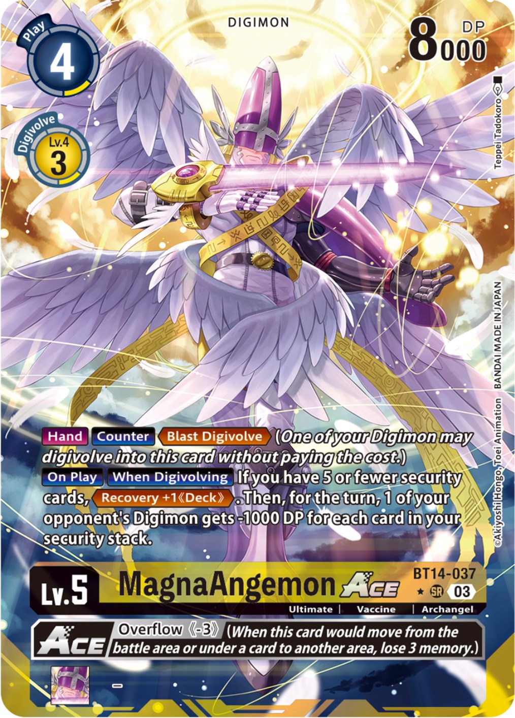 MagnaAngemon Ace [BT14-037] (Alternate Art) [Blast Ace] | Tables and Towers