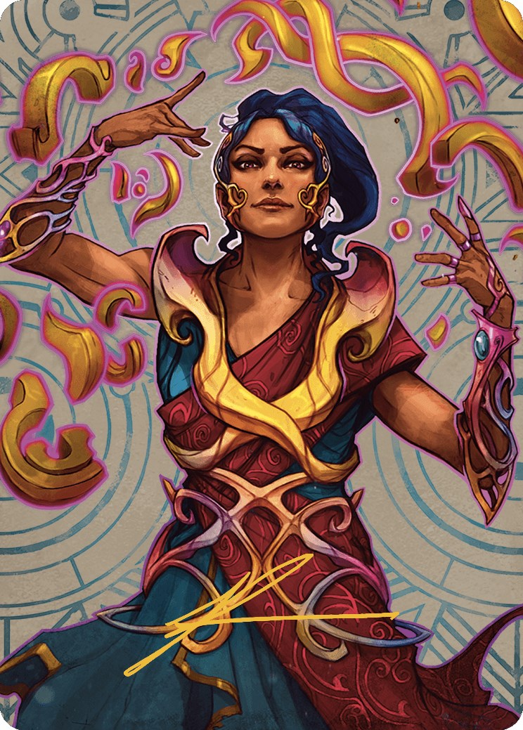 Saheeli, the Sun's Brilliance Art Card (Gold-Stamped Signature) [The Lost Caverns of Ixalan Art Series] | Tables and Towers