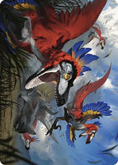 Wrathful Raptors Art Card [The Lost Caverns of Ixalan Art Series] | Tables and Towers