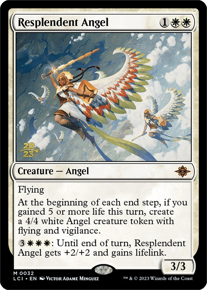 Resplendent Angel (LCI) [The Lost Caverns of Ixalan Prerelease Cards] | Tables and Towers