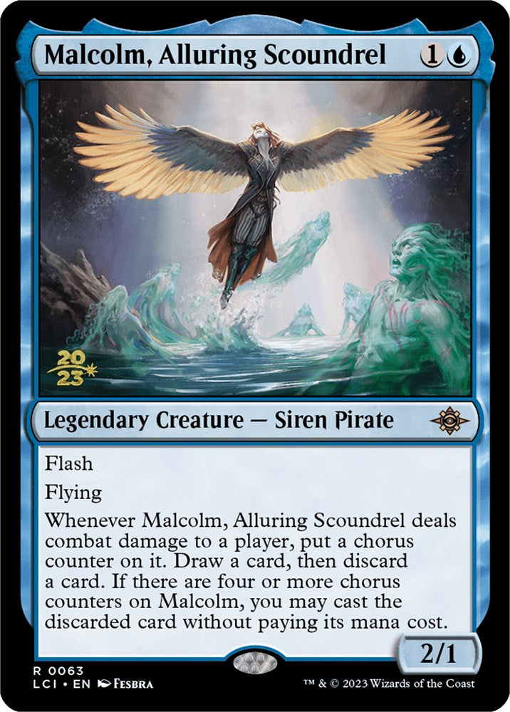 Malcolm, Alluring Scoundrel [The Lost Caverns of Ixalan Prerelease Cards] | Tables and Towers