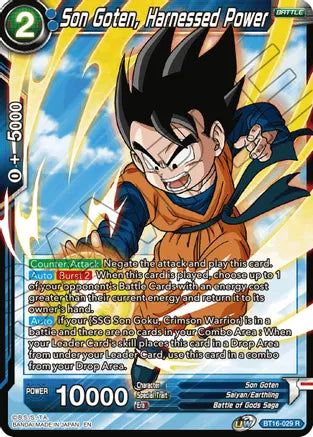 Son Goten, Harnessed Power (BT16-029) [Realm of the Gods] | Tables and Towers