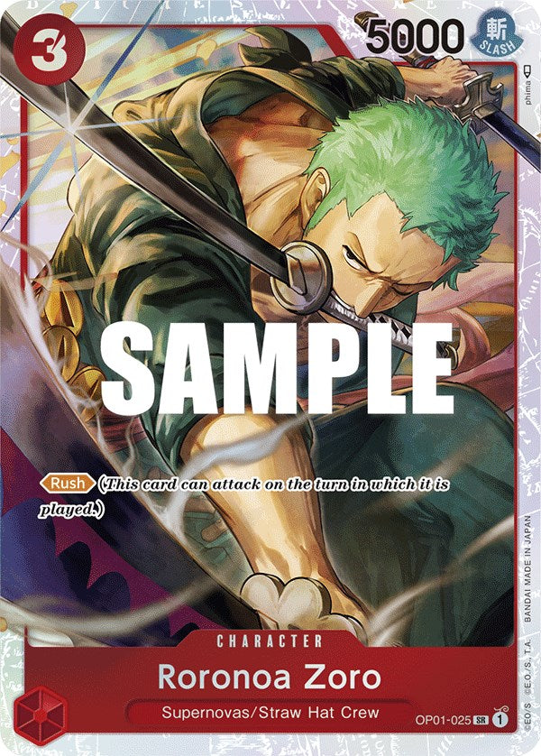 Roronoa Zoro (OP01-025) (Ultra Deck: The Three Captains) [One Piece Promotion Cards] | Tables and Towers