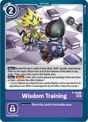 Wisdom Training [P-108] (Blast Ace Box Topper) [Promotional Cards] | Tables and Towers