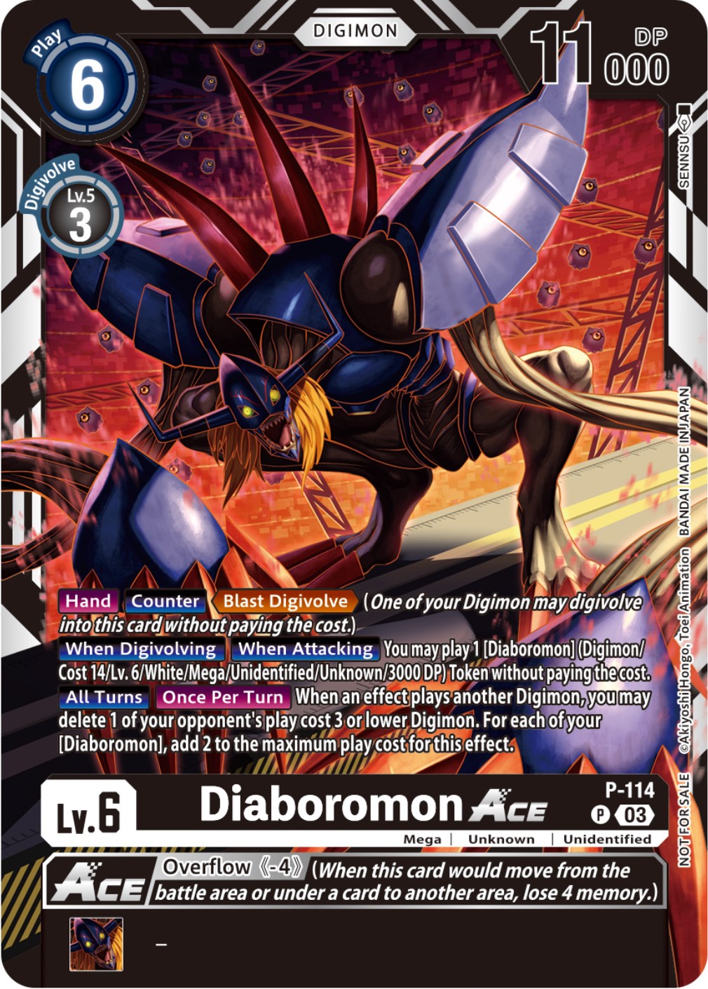 Diaboromon Ace [P-114] (3rd Anniversary Survey Pack) [Promotional Cards] | Tables and Towers