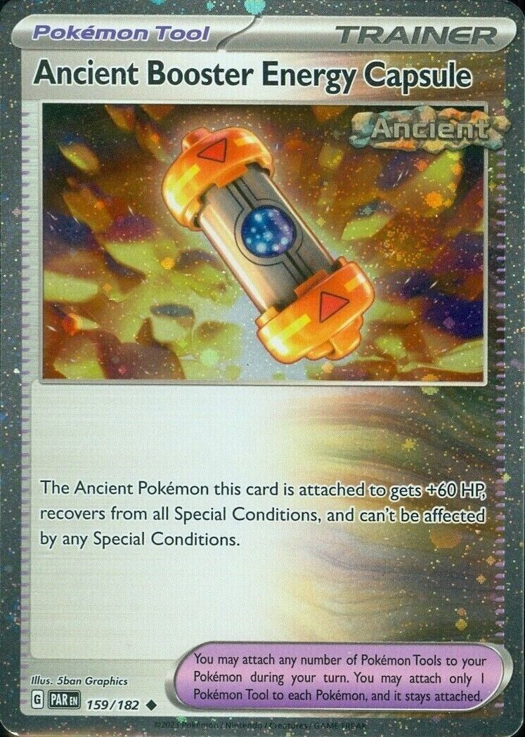 Ancient Booster Energy Capsule (159/182) (Cosmos Holo) [Scarlet & Violet: Paradox Rift] | Tables and Towers