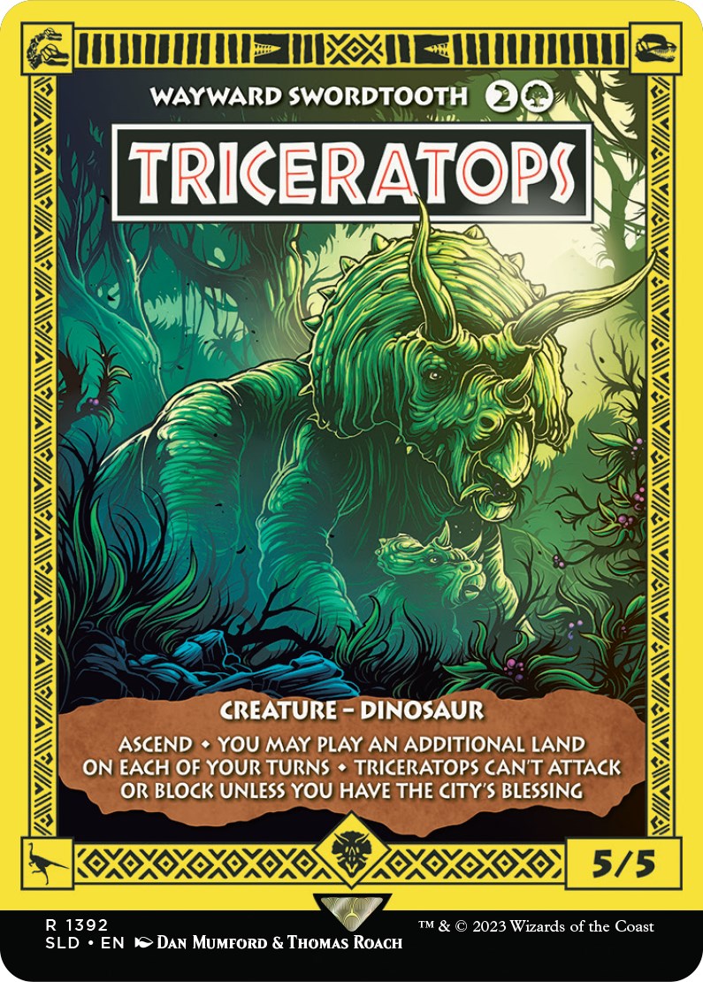 Triceratops - Wayward Swordtooth [Secret Lair Drop Series] | Tables and Towers