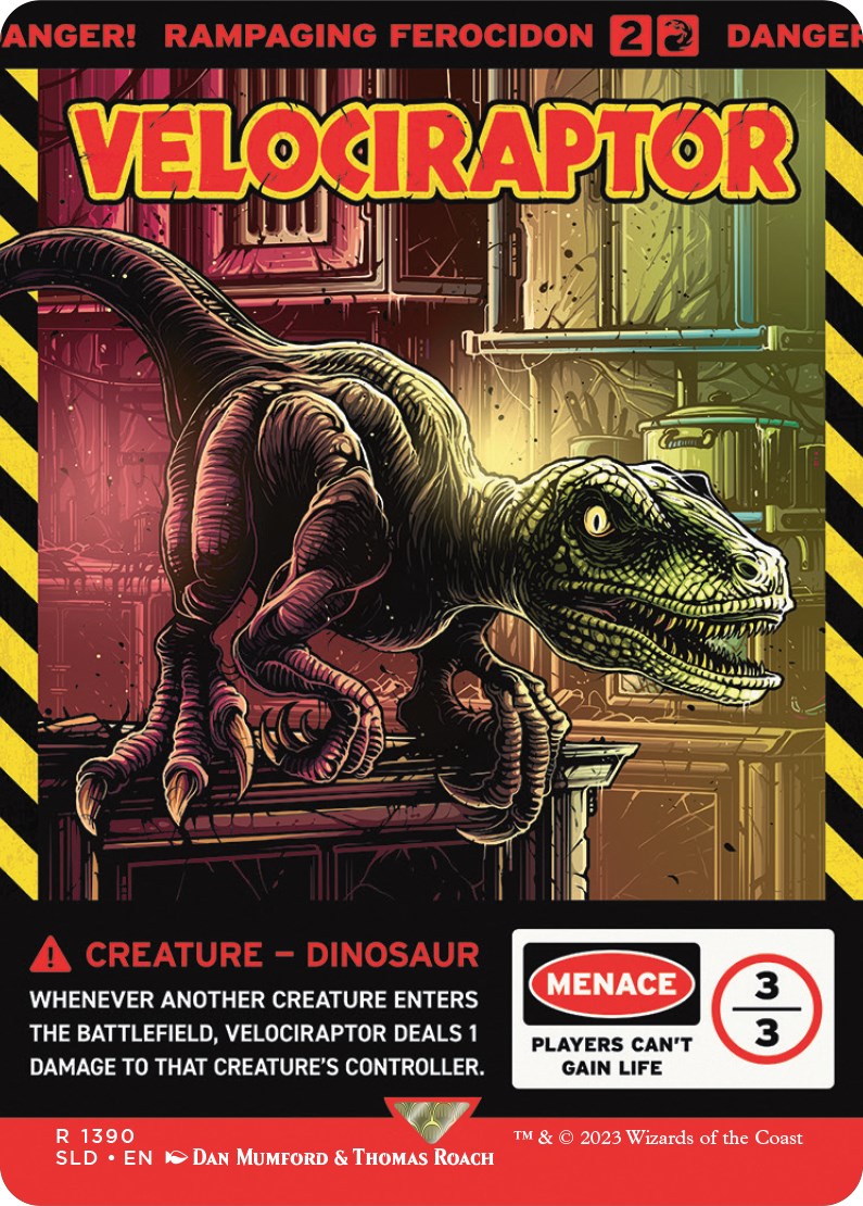 Velociraptor - Rampaging Ferocidon [Secret Lair Drop Series] | Tables and Towers