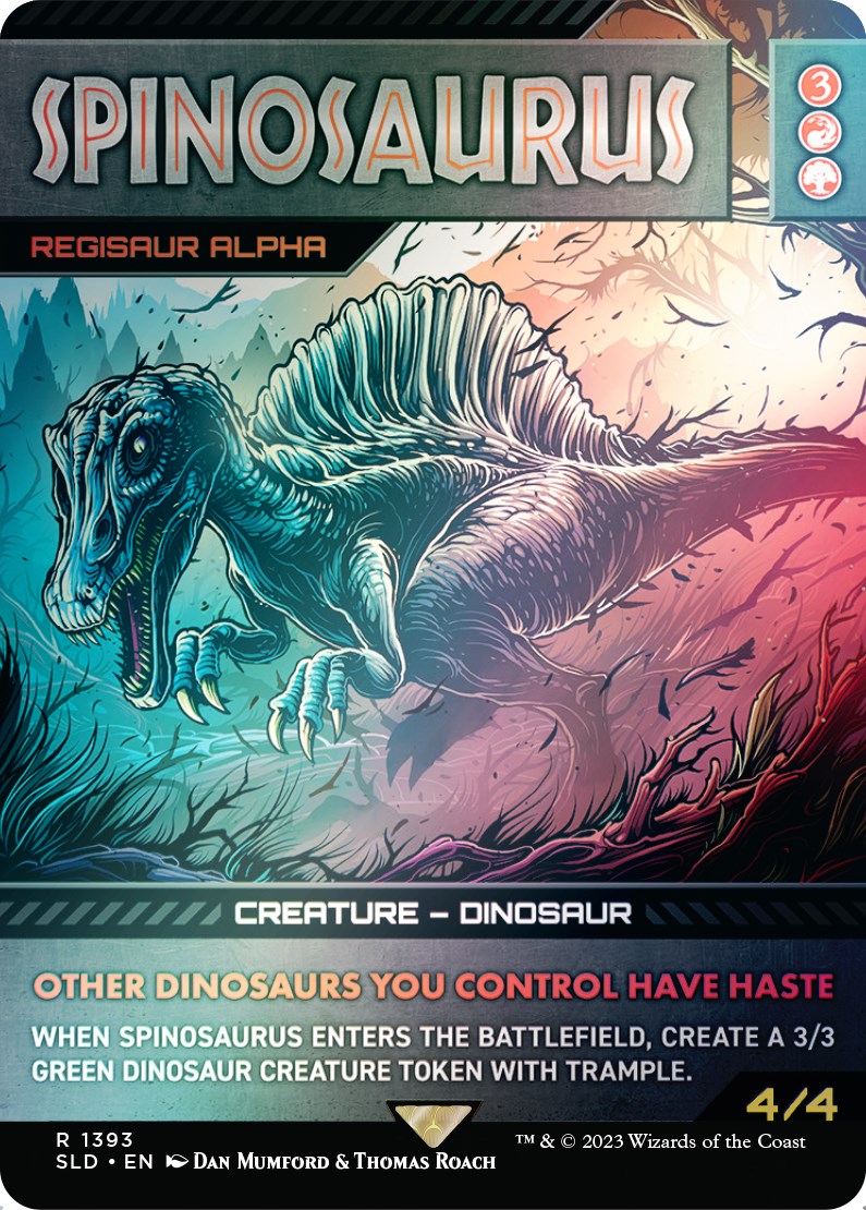 Spinosaurus - Regisaur Alpha (Rainbow Foil) [Secret Lair Drop Series] | Tables and Towers