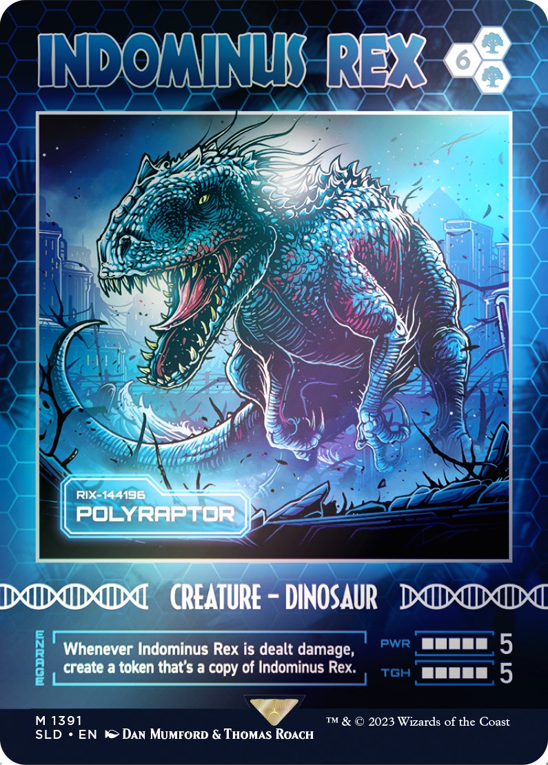 Indominus Rex - Polyraptor (Rainbow Foil) [Secret Lair Drop Series] | Tables and Towers