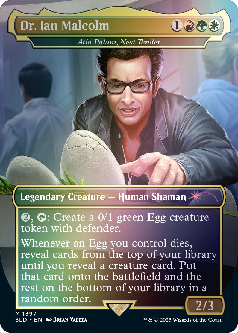 Dr. Ian Malcolm - Atla Palani, Nest Tender (Rainbow Foil) [Secret Lair Drop Series] | Tables and Towers