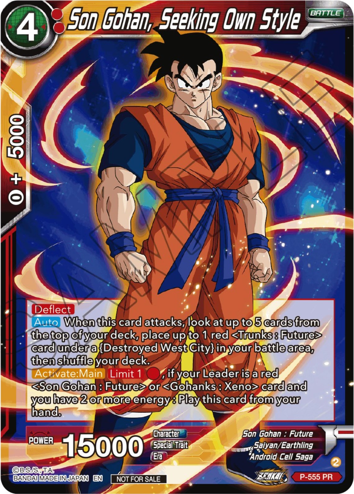 Son Gohan, Seeking Own Style (Zenkai Series Tournament Pack Vol.6) (P-555) [Tournament Promotion Cards] | Tables and Towers