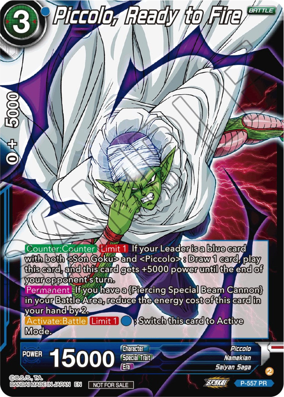 Piccolo, Ready to Fire (Zenkai Series Tournament Pack Vol.6) (P-557) [Tournament Promotion Cards] | Tables and Towers