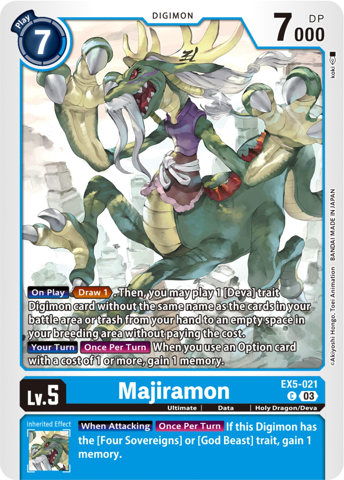 Majiramon [EX5-021] [Animal Colosseum] | Tables and Towers