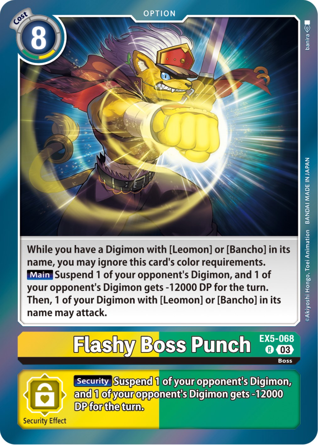 Flashy Boss Punch [EX5-068] [Animal Colosseum] | Tables and Towers