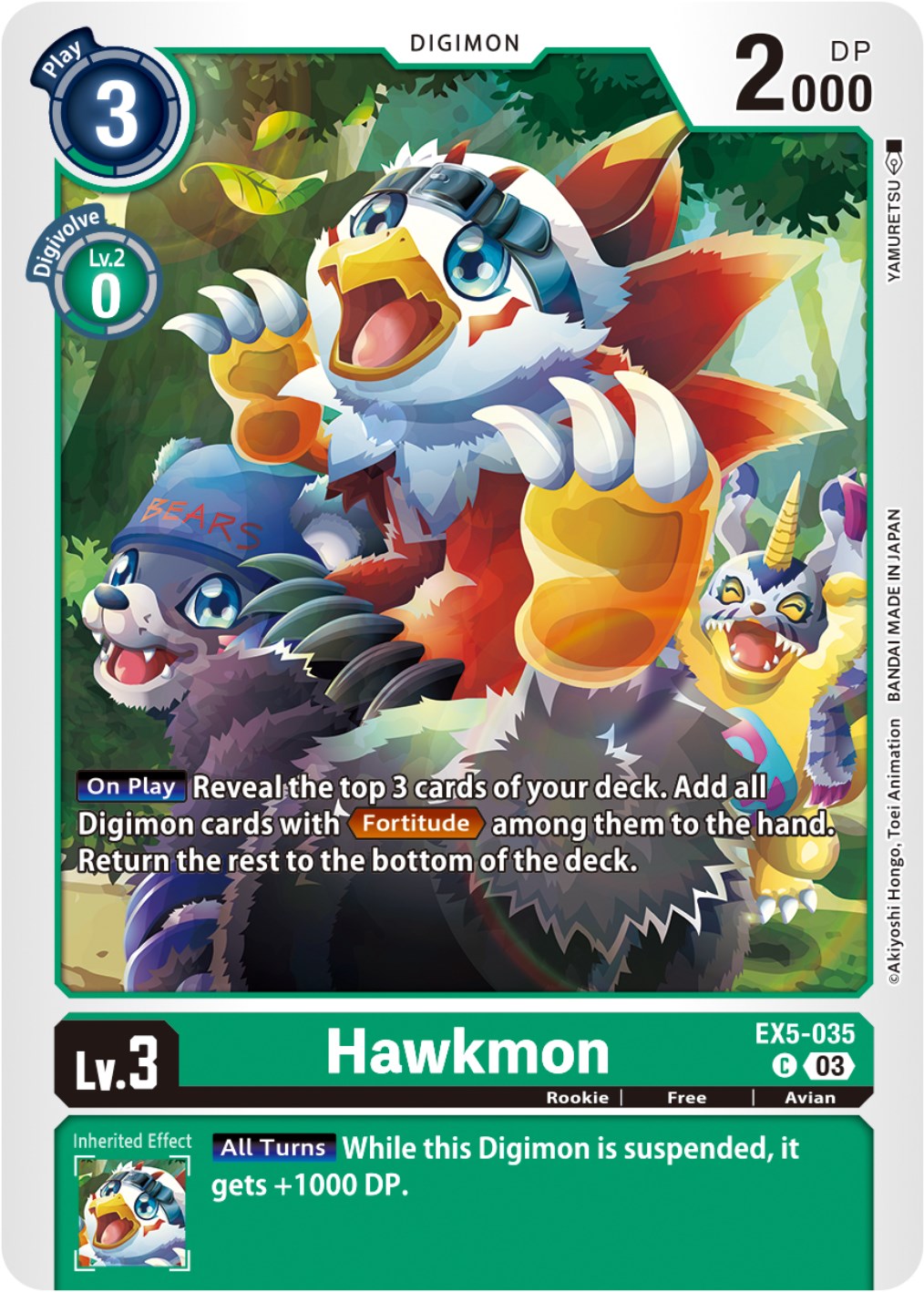 Hawkmon [EX5-035] [Animal Colosseum] | Tables and Towers