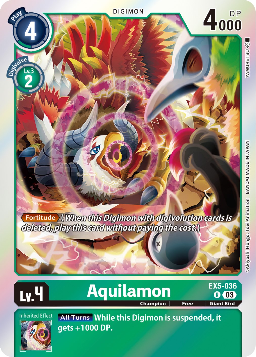 Aquilamon [EX5-036] [Animal Colosseum] | Tables and Towers