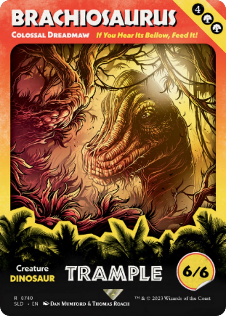 Brachiosaurus - Colossal Dreadmaw (Rainbow Foil) [Secret Lair Drop Series] | Tables and Towers