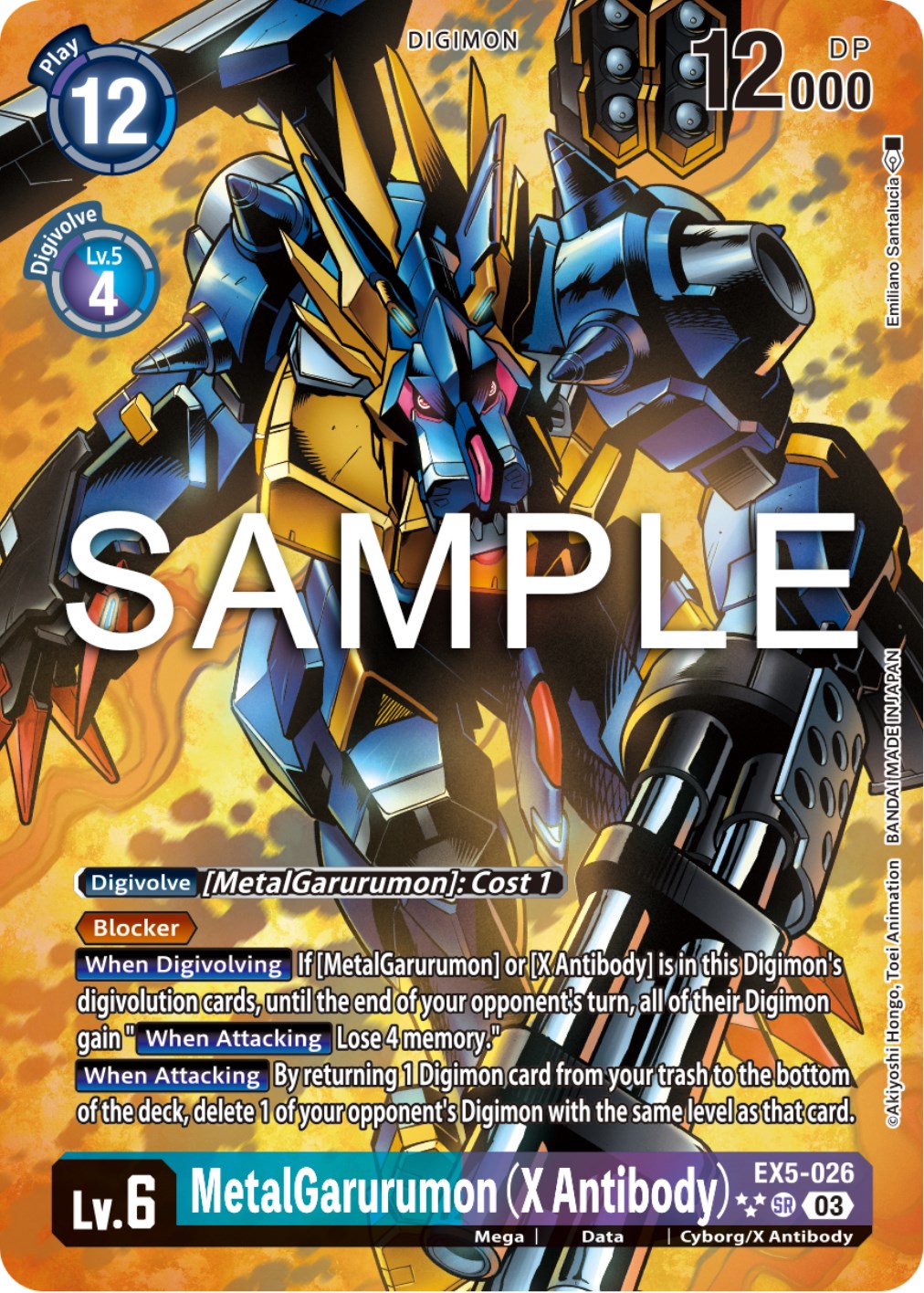 MetalGarurumon (X Antibody) [EX5-026] (English Exclusive Alternate Art) [Animal Colosseum] | Tables and Towers