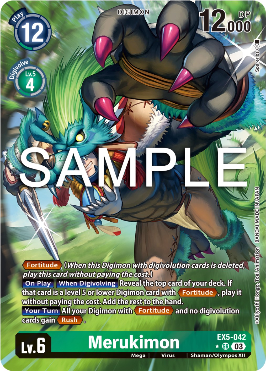 Merukimon [EX5-042] (Alternate Art) [Animal Colosseum] | Tables and Towers