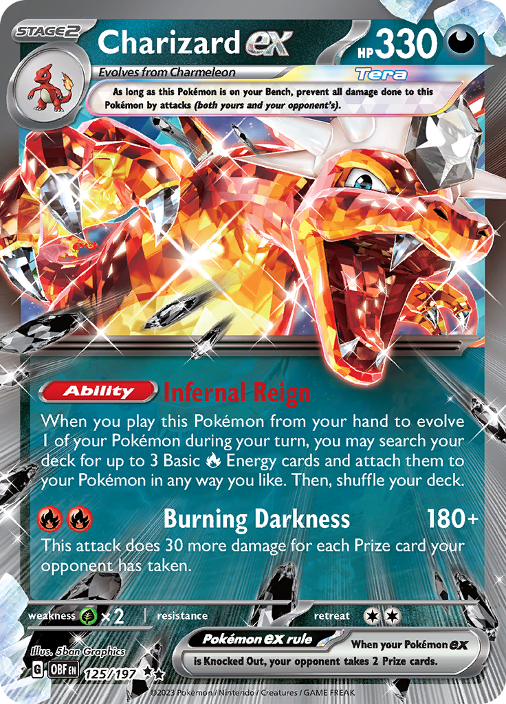 Charizard ex (125/197) [Scarlet & Violet: Obsidian Flames] | Tables and Towers