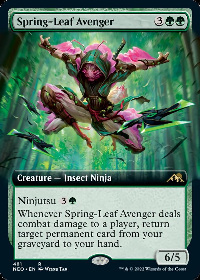 Spring-Leaf Avenger (Extended Art) [Kamigawa: Neon Dynasty] | Tables and Towers