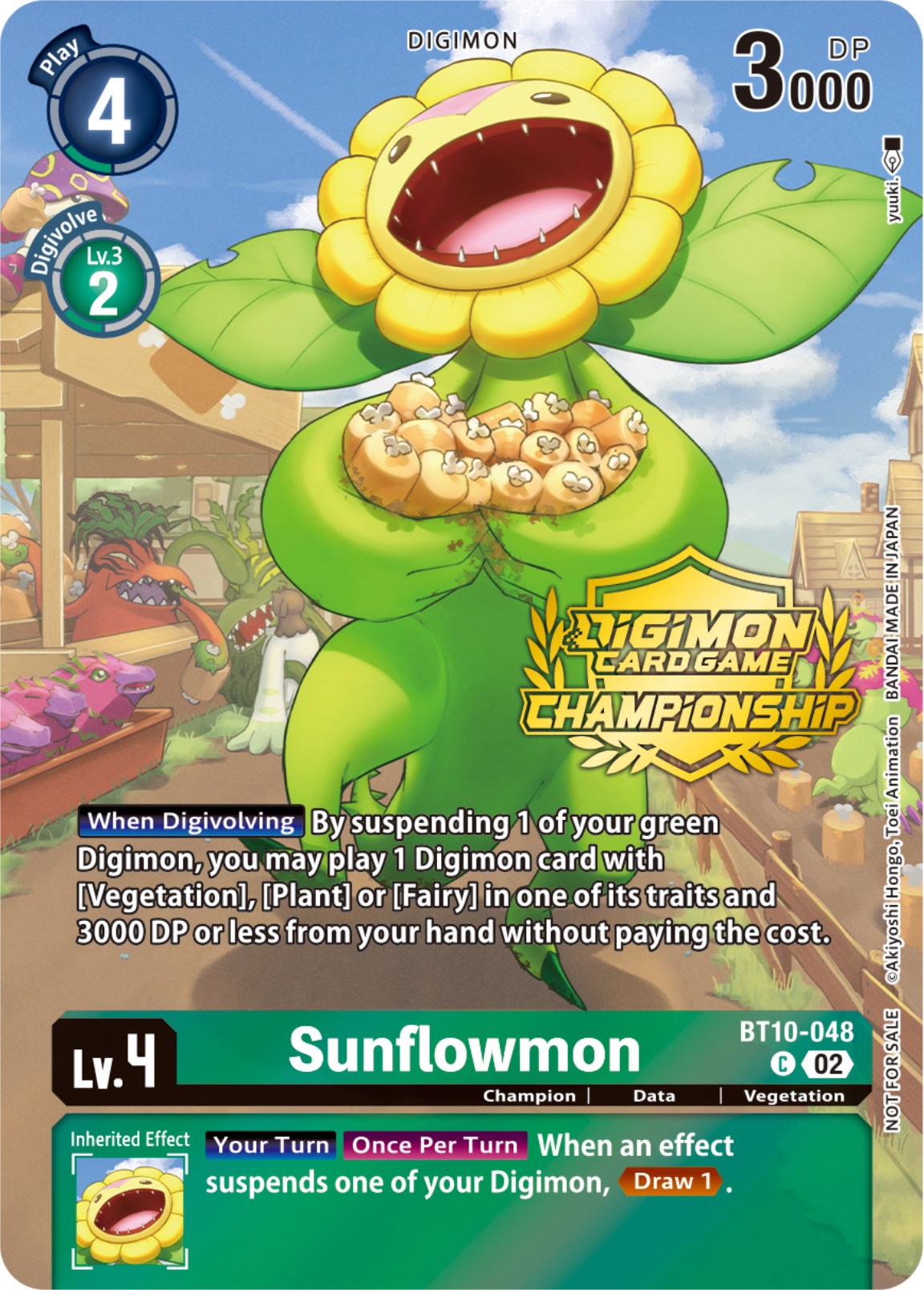 Sunflowmon [BT10-048] (Championship 2023 Tamers Pack) [Xros Encounter Promos] | Tables and Towers