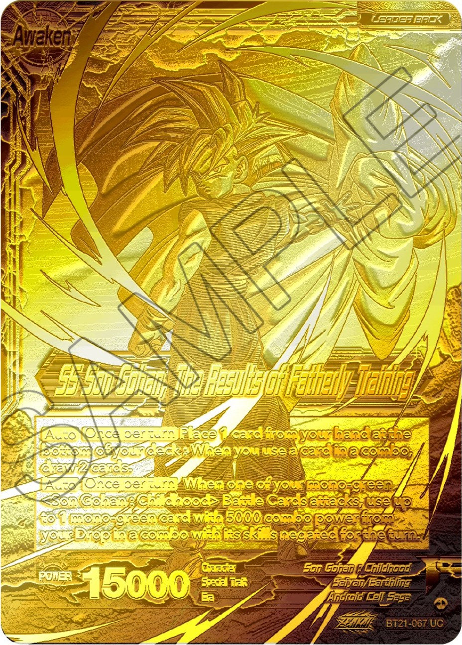 Son Gohan // SS Son Gohan, The Results of Fatherly Training (2023 Championship Finals) (Gold Metal Foil) (BT21-067) [Tournament Promotion Cards] | Tables and Towers