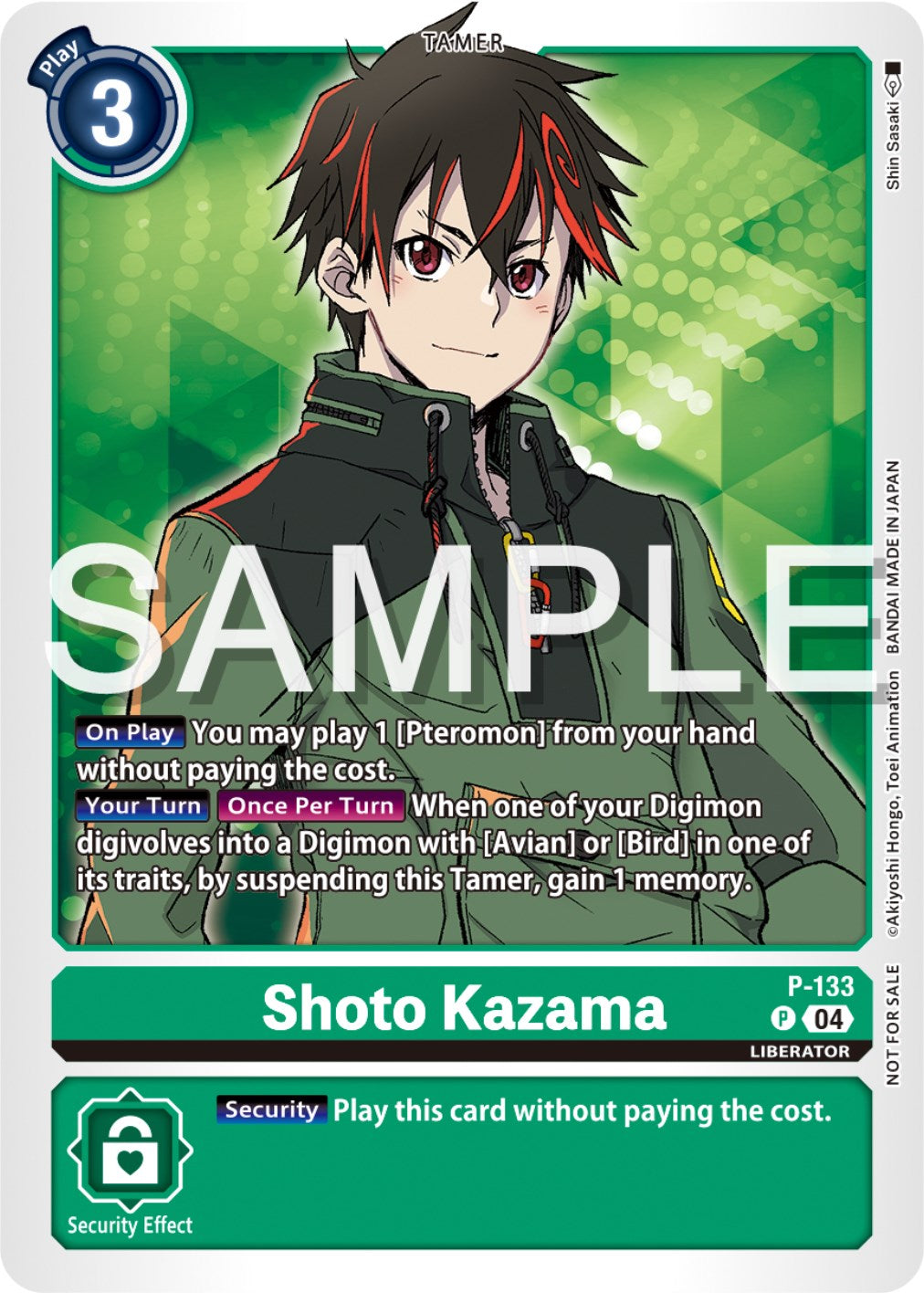 Shoto Kazama [P-133] (Digimon Liberator Promotion Pack) [Promotional Cards] | Tables and Towers