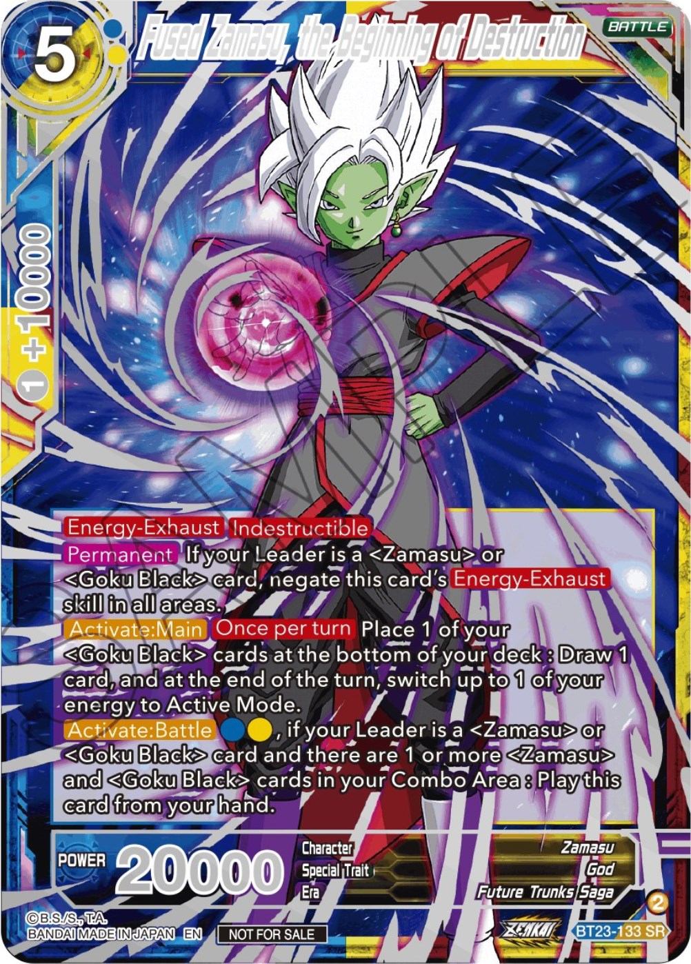 Fused Zamasu, the Beginning of Destruction (Championship 2023 Reward Alternate Art Card Set) (Holo) (BT23-133) [Tournament Promotion Cards] | Tables and Towers